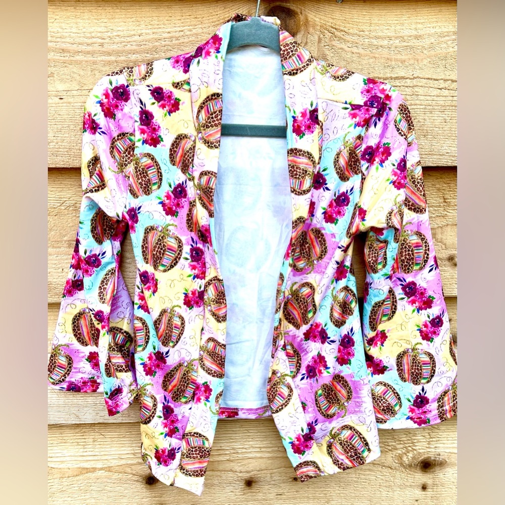 New boutique girls fall pumpkin cardigan with bell sleeves